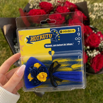 Mini Taraftar Buketi | Sarı Lacivert