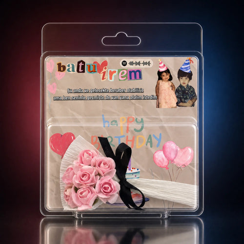 Kişiye Özel Çocukluk Fotoğraflı Mini Buket | Hotkutu