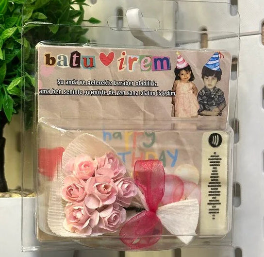 Kişiye Özel Çocukluk Fotoğraflı Mini Buket | Hotkutu