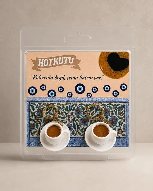 Türk Kahvesi Anahtarlık 2'li | Hotkutu