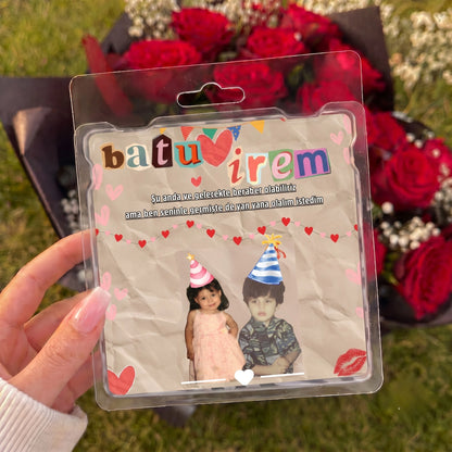 Kişiye Özel Çocukluk Fotoğraflı Mini Buket | Hotkutu